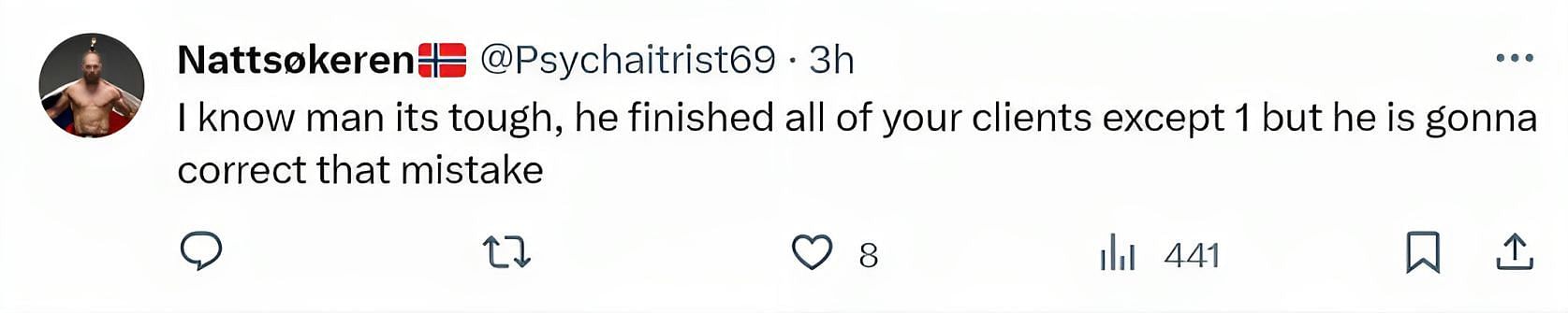 Comments on the tweet